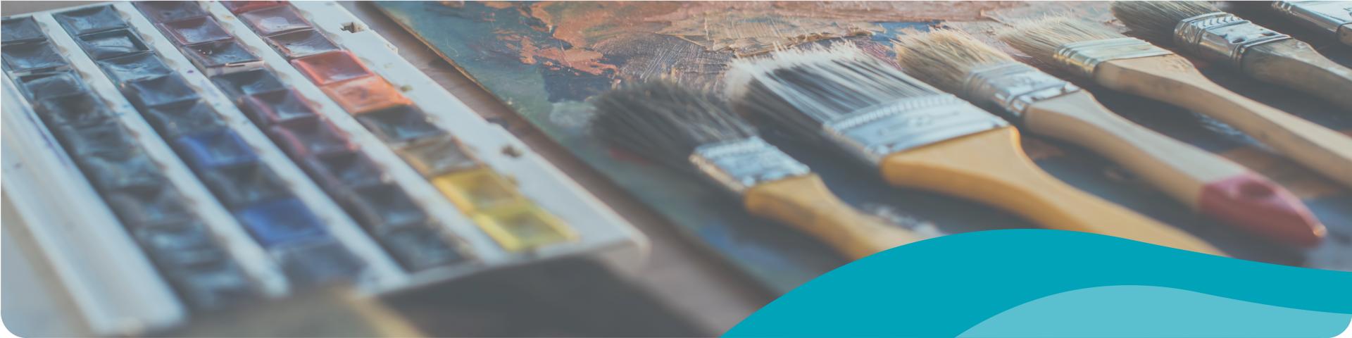 paint brushes and paint