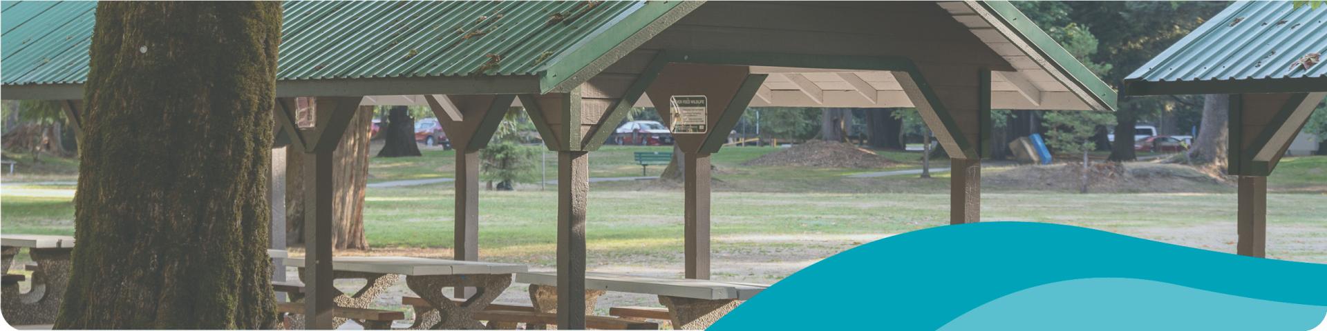 picnic shelters at Maple Ridge Park