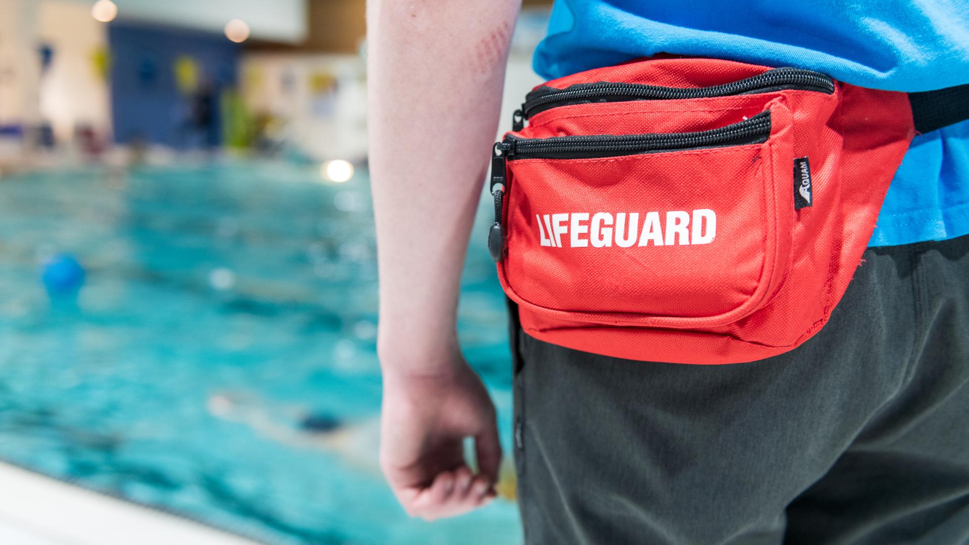 Lifeguard at the Maple Ridge Leisure Centre Pool