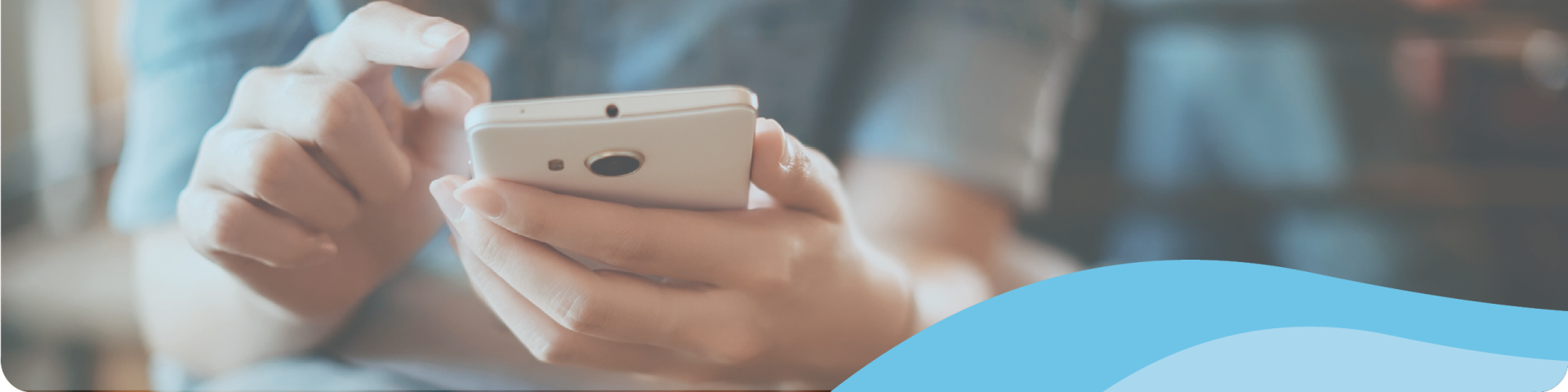 woman checking her mobile phone