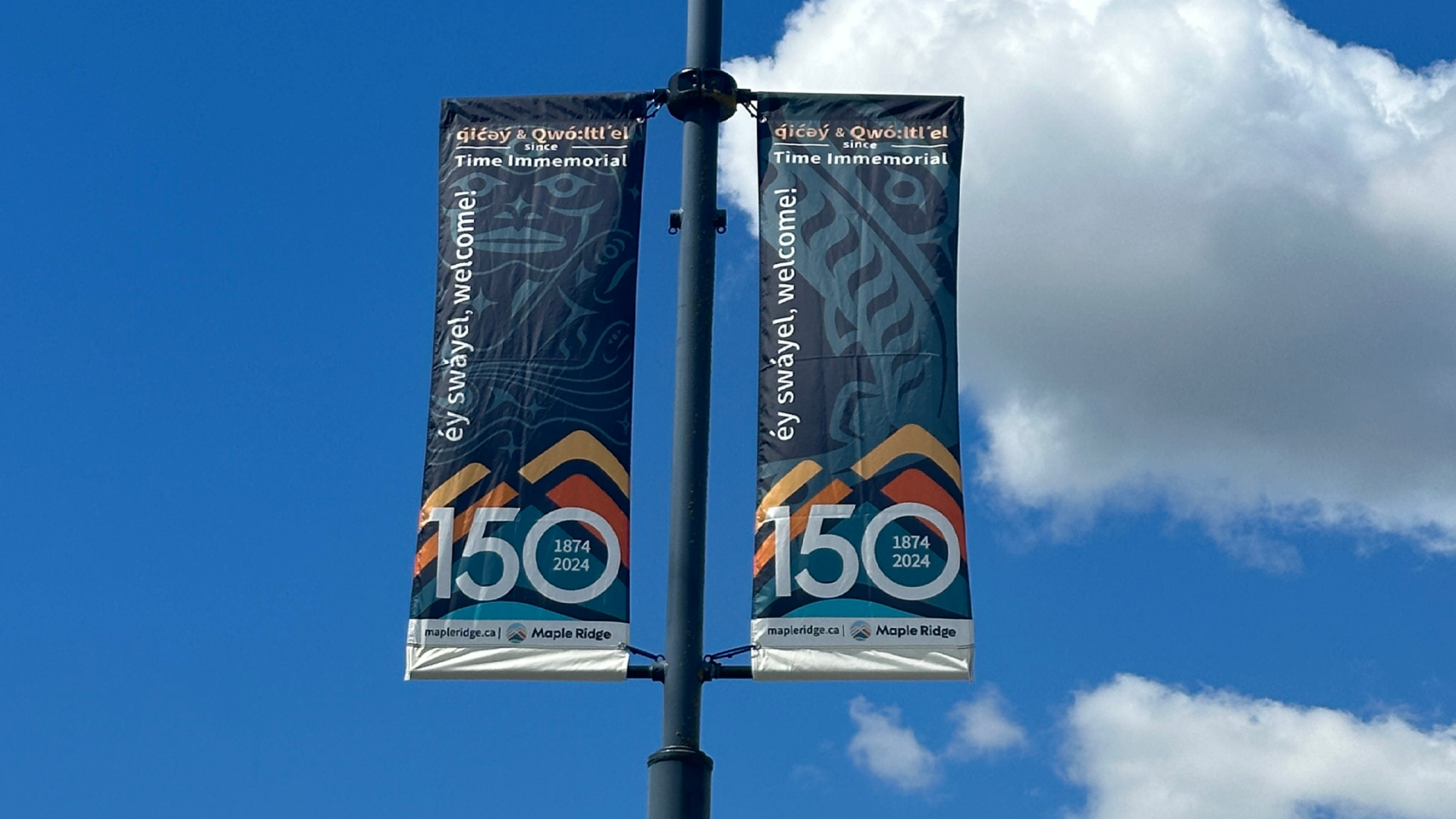 Maple Ridge 150 Banners with Collaborative Artwork